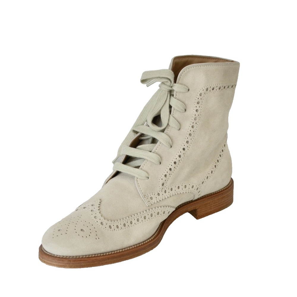 NIB AUTHENTIC TOD'S SUEDE LACE UP ANKLE BOOTS - Picture 5 of 8